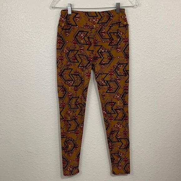 Lularoe Aztec Print Leggings One Size 0-12 - Picture 2 of 4